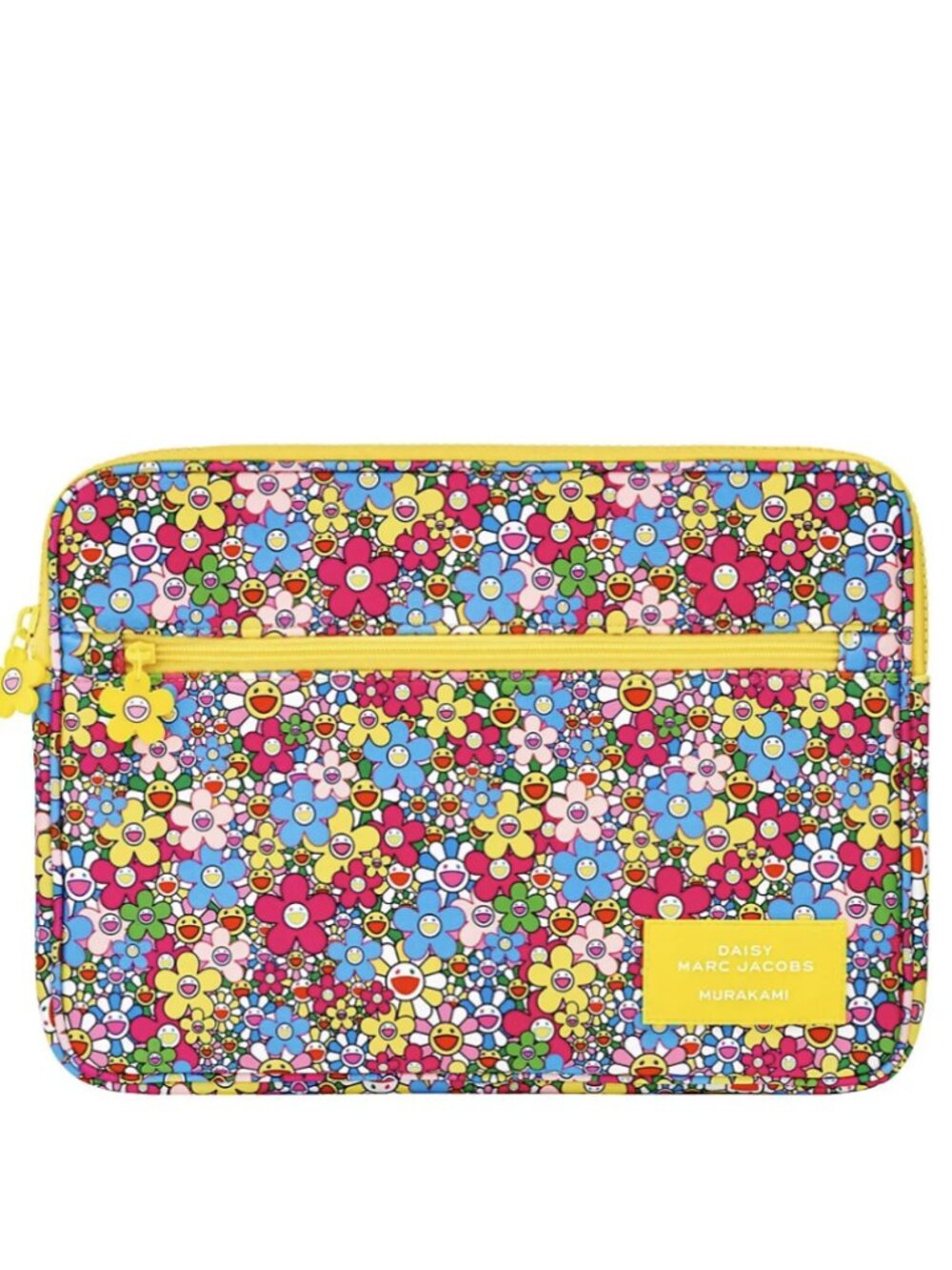 Marc Jacobs Murakami Laptop Sleeve Case Floral Daisy Zip Pouch NEW